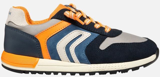 Alben - Lage Sneakers - Grijs - Marineblauw - Suède en Nylon