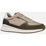 GEOX - BRANTHON - Sneakers - Legergroen/Beige - Suède/Textiel