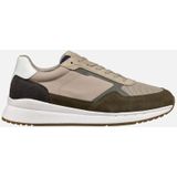 GEOX - BRANTHON - Sneakers - Legergroen/Beige - Suède/Textiel