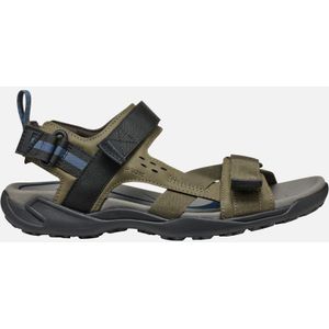 GEOX - TERRENO + GRIP - Sandalen - Legergroen - Textiel en Nubucklook