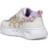 Geox - ASSISTER GIRL - Sneakers - Wit/multicolour - Klittenbandschoen met Glitterstrikpatroon