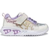 Geox - ASSISTER GIRL - Sneakers - Wit/multicolour - Klittenbandschoen met Glitterstrikpatroon