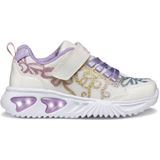 Geox - ASSISTER GIRL - Sneakers - Wit/multicolour - Klittenbandschoen met Glitterstrikpatroon