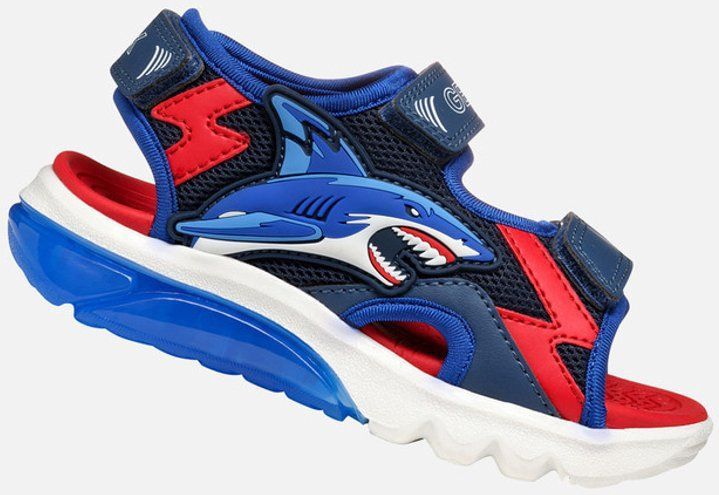 Geox - Ciberdron - Sandalen - Blauw - Mesh en Synthetisch Materiaal