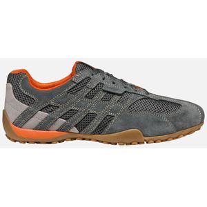 GEOX - SNAKE ORIGINAL - Sneakers - GRIJS - Suède en Mesh