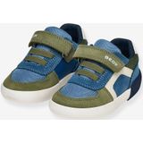 Geox - GISLI BOY - Sneakers - Blauw - Rindsnubukleder - Kinderschoenen