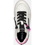 GEOX - GISLI - Sneakers - Wit/Fuchsia - Lederlook