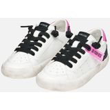 GEOX - GISLI - Sneakers - Wit/Fuchsia - Lederlook
