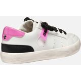 GEOX - GISLI - Sneakers - Wit/Fuchsia - Lederlook