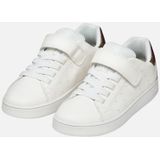 Geox J Eclyper Girl A Sneakers voor meisjes, Wit-rosgoud., 24 EU