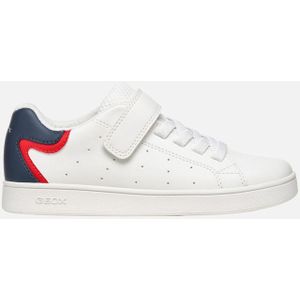 GEOX - J Eclyper Girl - Sneakers - Wit - Synthetisch/Textiel - Klettverschluss