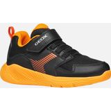Geox J Sprintye Boy A kinderschoenen, Zwart Oranje, 27 EU