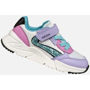 GEOX - LOFTUS - Sneakers - Lila/Turkoois - Lederlook/Nylon