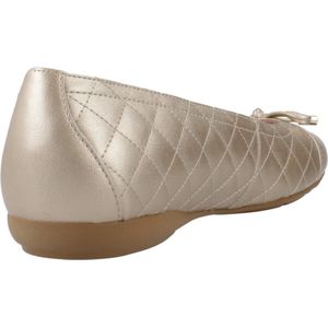GEOX - Annytah - Ballerina's - Goudkleur - 100% Polyurethaan
