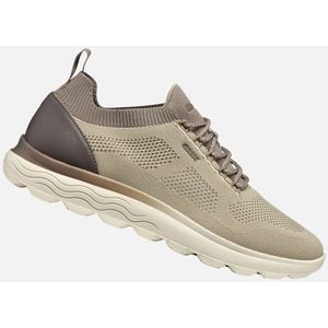 GEOX - SPHERICA - Sneakers - Beige/Taupe - Textiel - Lage Herensneaker