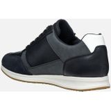 GEOX - AVERY - Sneakers - Marineblauw - Lederlook en Nubucklook