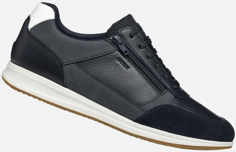 GEOX - AVERY - Sneakers - Marineblauw - Lederlook en Nubucklook