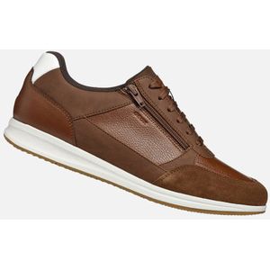 GEOX - AVERY - Sneakers - Cognac - Nubucklook en Lederlook