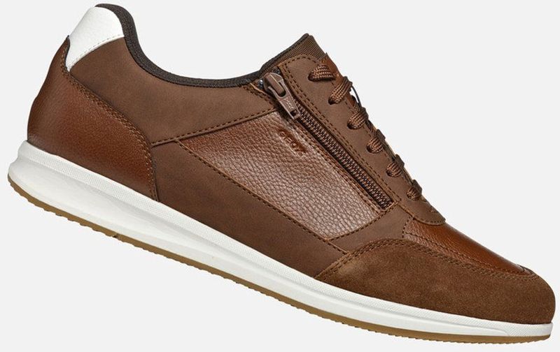 GEOX - AVERY - Sneakers - Cognac - Nubucklook en Lederlook