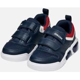 Geox - Illuminus - Sneakers - Zwart - Synthetisch - Textiel