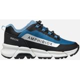 GEOX - FLEXYPER PLUS ABX - Sneakers - Petrolblauw - Nylon en Lederlook