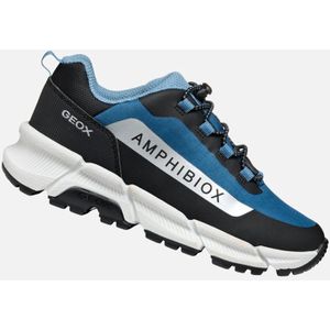 GEOX - FLEXYPER PLUS ABX - Sneakers - Petrolblauw - Nylon en Lederlook