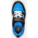 GEOX - BUZZERLIGHT - Sneakers - Zwart/Lichtblauw - Lederlook/Mesh