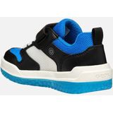 GEOX - BUZZERLIGHT - Sneakers - Zwart/Lichtblauw - Lederlook/Mesh