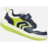 Geox - J Buzzerlight Boy B - Sneakers - Marineblauw Lime - 28 EU