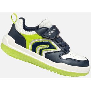 Geox - J Buzzerlight Boy B - Sneakers - Marineblauw Lime - 28 EU