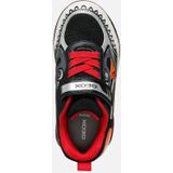 Geox - Inek - Sneakers - Zwart - Mesh en Synthetisch - Ademend