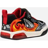 Geox - Inek - Sneakers - Zwart - Mesh en Synthetisch - Ademend