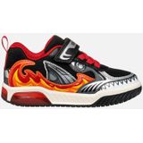 Geox - Inek - Sneakers - Zwart - Mesh en Synthetisch - Ademend