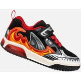 Geox - Inek - Sneakers - Zwart - Mesh en Synthetisch - Ademend