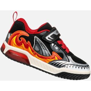 Geox - Inek - Sneakers - Blauw - Mesh en Synthetisch - Met Lampjes