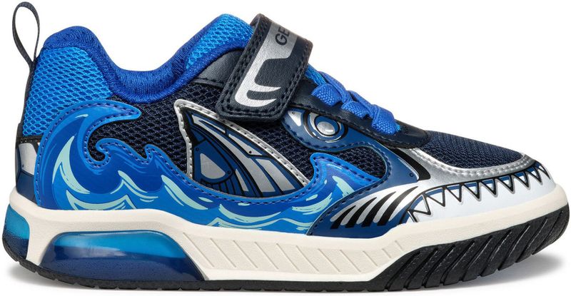 Geox - Inek D - Sneakers - Blauw - Ademend Leer