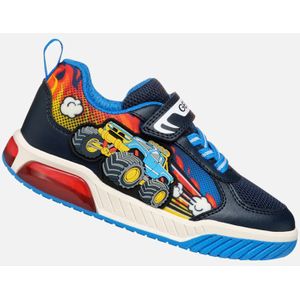 Geox - Inek - Sneakers - Navy/lichtblauw - Kinderschoen - Klittenbandsluiting