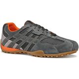 GEOX - SNAKE ORIGINAL - Sneakers - GRIJS - Suède en Mesh