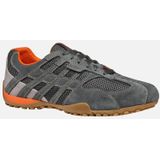 GEOX - SNAKE ORIGINAL - Sneakers - GRIJS - Suède en Mesh