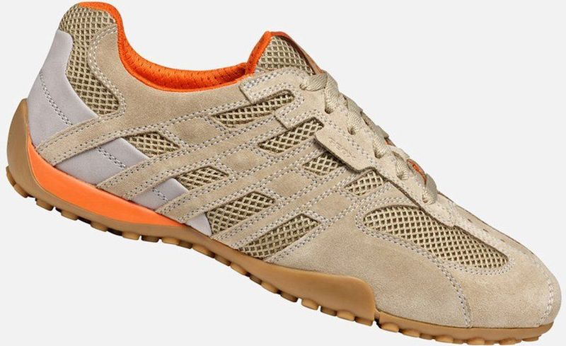 Geox - U Snake Original - Herensneakers - Zand - Leer