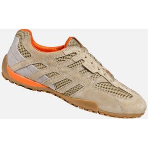 Geox - U Snake Original - Herensneakers - Zand - Leer