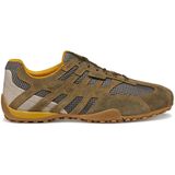 GEOX - SNAKE ORIGINAL - Sneakers - Legergroen/Donkergroen - Suède en Mesh