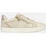 GEOX - BLOMIEE - Sneakers - Melkwit/Lichtbeige - Lederlook/Suède