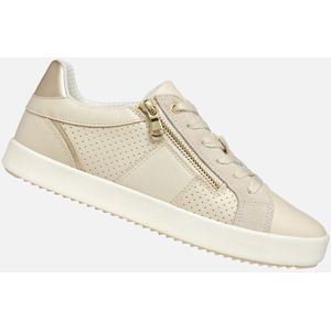 GEOX - BLOMIEE - Sneakers - Melkwit/Lichtbeige - Lederlook/Suède