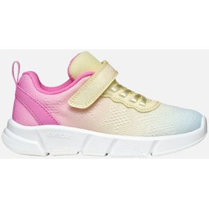 Geox Sneaker "J ARIL GIRL", Knitwear Sneaker, Klettschuh mit glitzerndem Klettriegel