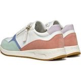 Geox - Dames Sneakers - Veelkleurig - Textiel en Suède