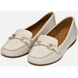 GEOX ANNYTAH MOC - Loafers - Melkwit - Getrommeld Leer
