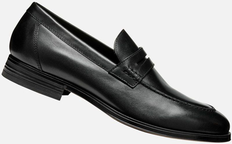 GEOX - REZZONICO - Veterschoenen - Zwart - Leer