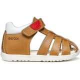 Geox B Sandal Macchia Boy babysandalen voor jongens, Wit (Whisky White)