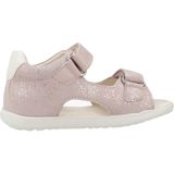 GEOX - MACCHIA - Sandalen - Roze/Melkwit - Geprint Suède en Lederlook